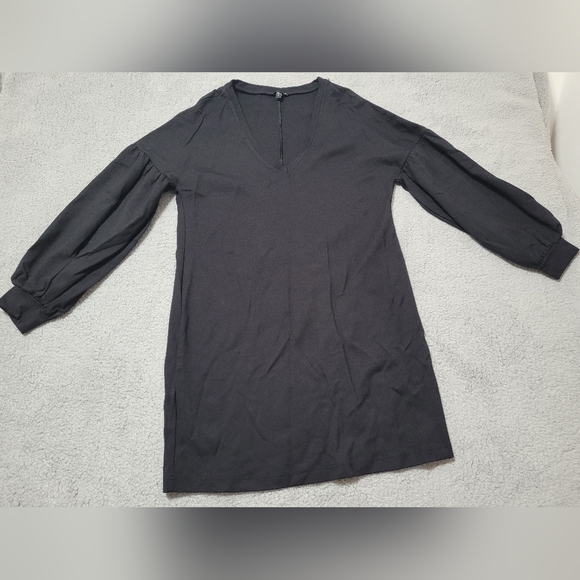 Express Black V-neck Dress Small - Picture 1 of 8